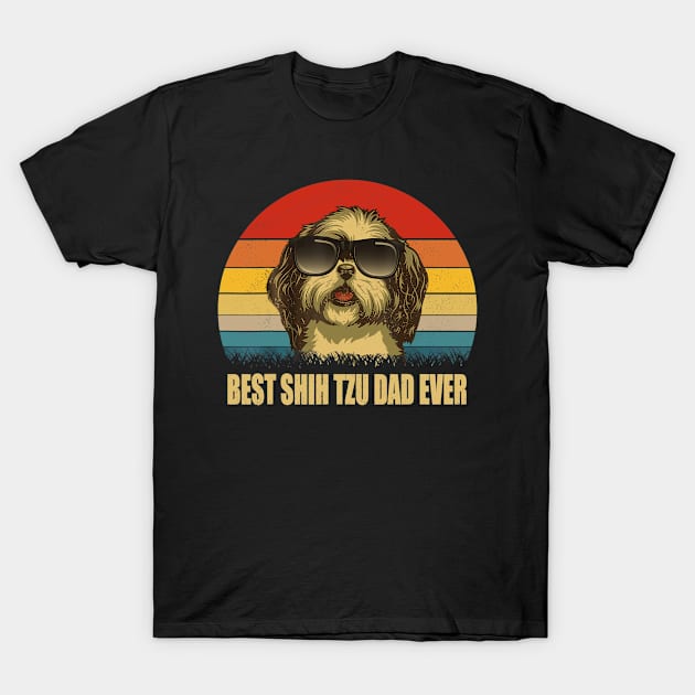 Best Shih Tzu Dog Dad Ever Gift T-Shirt by Fowlerbg